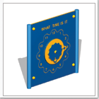 Outdoor childrens playground activity panels and boards.