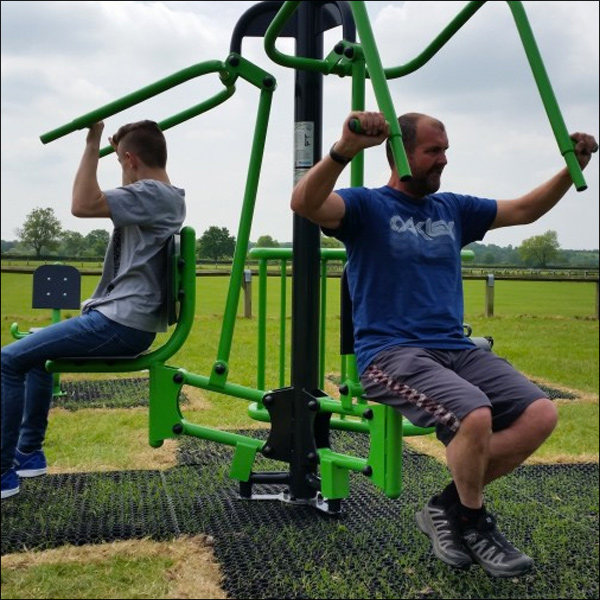 OUTDOOR EXERCISE EQUIPMENT & FITNESS TRAIL STATIONS.