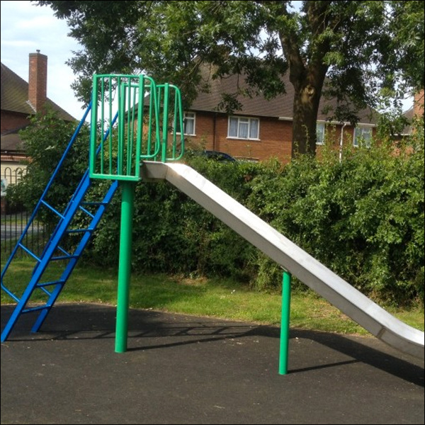 Traditional outdoor playground slides Traditional outdoor playground slides