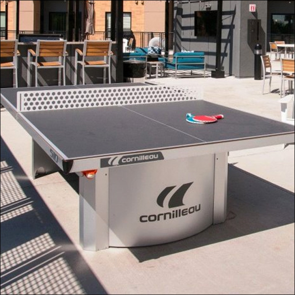 Outdoor permanent table tennis tables for schools