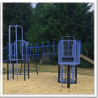 Installation Of Childrens Outdoor Playground Area Equipment