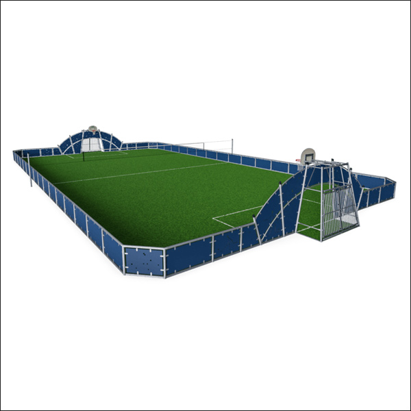 Composite Panel 19m x 36m MUGA FRE2116 Composite Timber 3m x 2.6m Goal FRE601401
