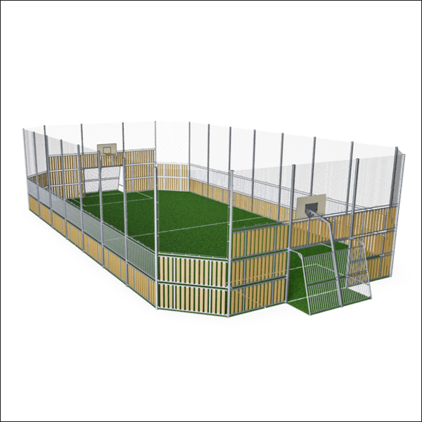 Composite Timber 12m x 24m MUGA FRE600103 Composite Timber 12m x 24m MUGA FRE600103