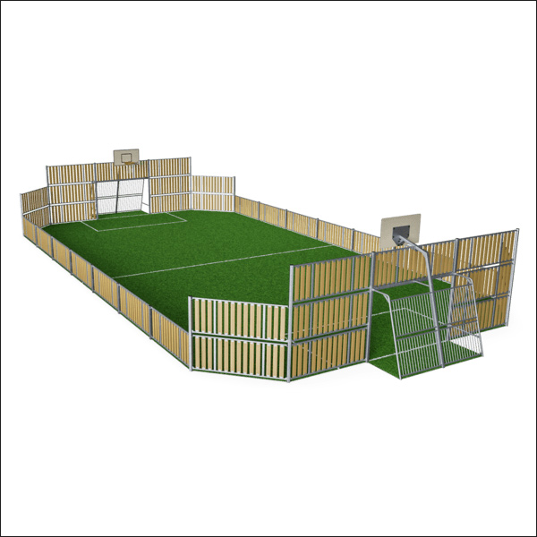 Composite Timber 12m x 24m MUGA FRE600103 Composite Timber 12m x 24m MUGA FRE600103