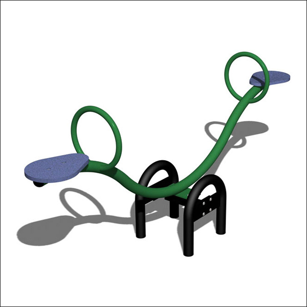 Curve Two Seat Playground Seesaw Curve Two Seat Playground Seesaw
