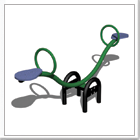 Curve Two Seat Playground Seesaw
