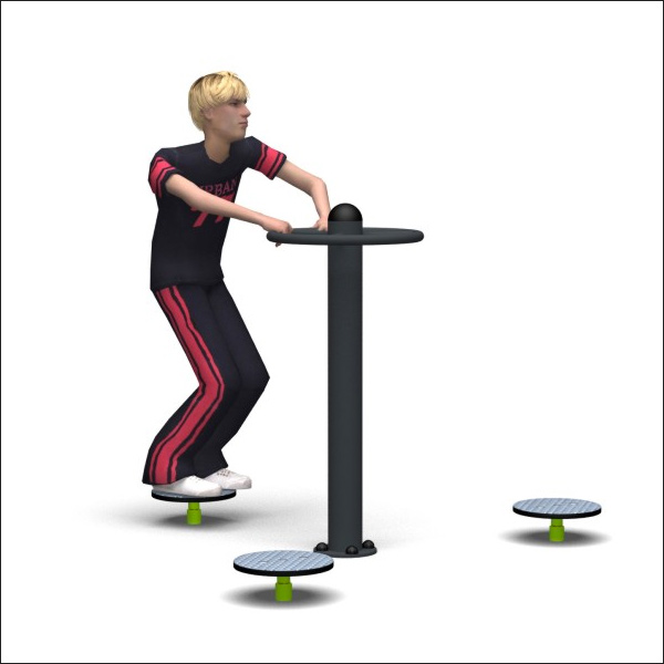 EXERCISE HIP SPINNER STATION EXERCISE UP UNDER HURDLES