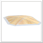 Outdoor Full Pyramid Flat Top Skate Park Ramp