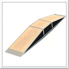 Outdoor Inclined Flat Top Skate Board Park Ramp