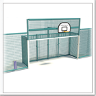 Outdoor Steel Mesh Large Square Playground Sports Wall Goal MUGA