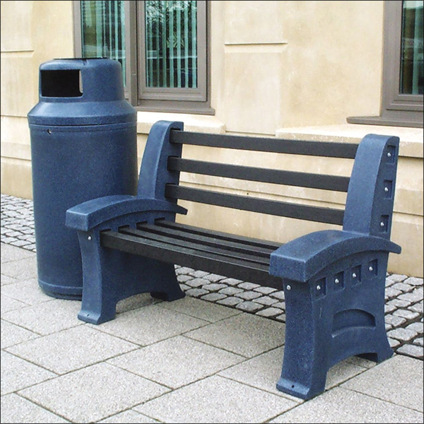 Outdoor PVC 3 Person Public Seating Bench Outdoor PVC 3 Person Public Seating Bench