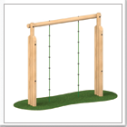 Outdoor Timber Climbing Ropes