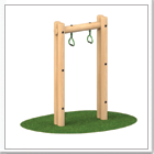 Outdoor Timber Trapeeze Bars