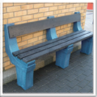 Outdoor PVC Playground Seating Bench