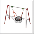 Outdoor Traditional Playground Basket Swing For Use In Parks & Schools.