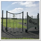 Installation Of Outdoor Junior Playground Climbing Frame