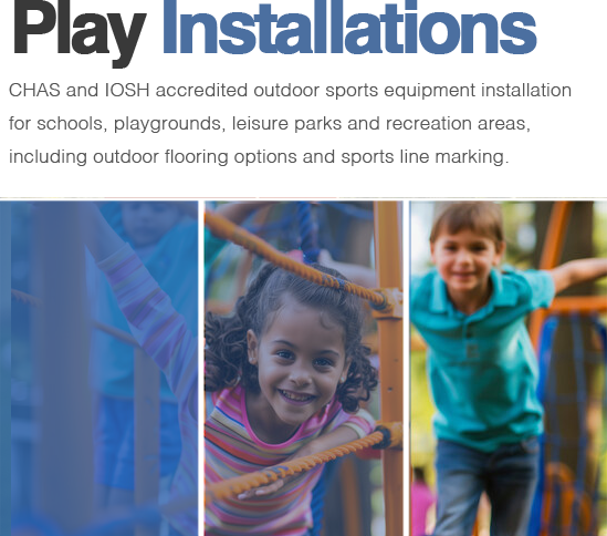 Installation of outdoor sports equipment OUTDOOR PLAYGROUND & MULTI USE GAMES AREA INSTALLATION.