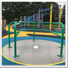 Steel Playground Roundabout Installation
