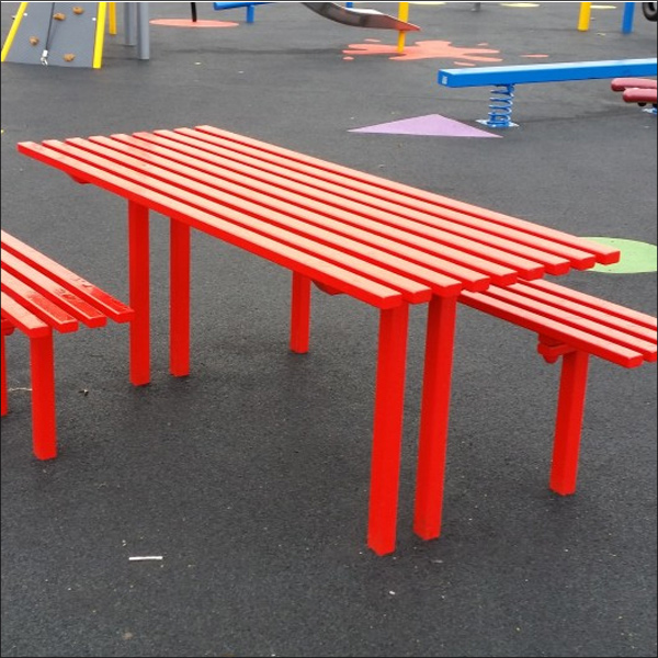 A range of outdoor heavy duty playground seating benches and tables A range of outdoor heavy duty playground seating benches and tables