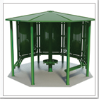 Steel Playground Shelter Enclosures