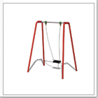 Outdoor Traditional Single Playground Swings For Use In Parks & Schools.
