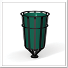 Outdoor Steel Playground Litter Bin