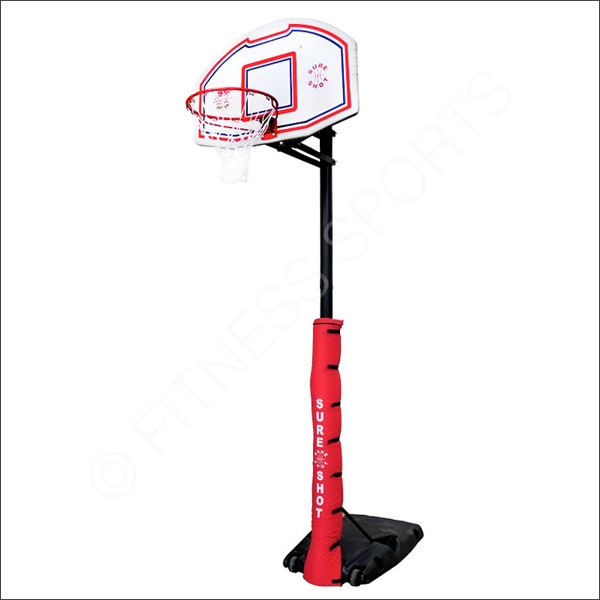 The Sure Shot 512 PVC Moulded is a mid level outdoor portable playground basketball post The Sure Shot 512 PVC Moulded is a mid level outdoor portable playground basketball post