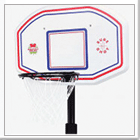 The Sure Shot 514 is a starter level outdoor portable playground basketball post.