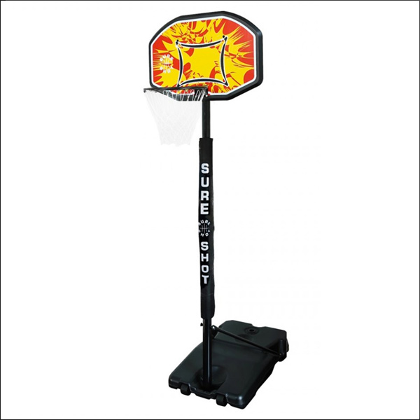 The Sure Shot 514R is a starter level outdoor portable playground basketball post The Sure Shot 514R is a starter level outdoor portable playground basketball post