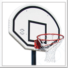 The Sure Shot 520 heavy duty outdoor portable playground basketball post