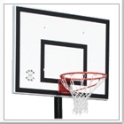 The Sure Shot 521 is a heavy duty outdoor portable playground basketball post.