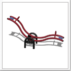 Wave Two Seat Playground Seesaw